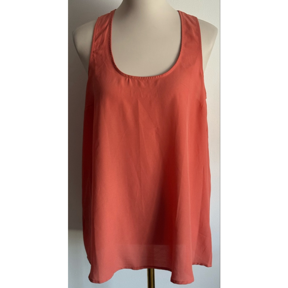 Women's Forever 21 Coral Racerback Tank Top M
